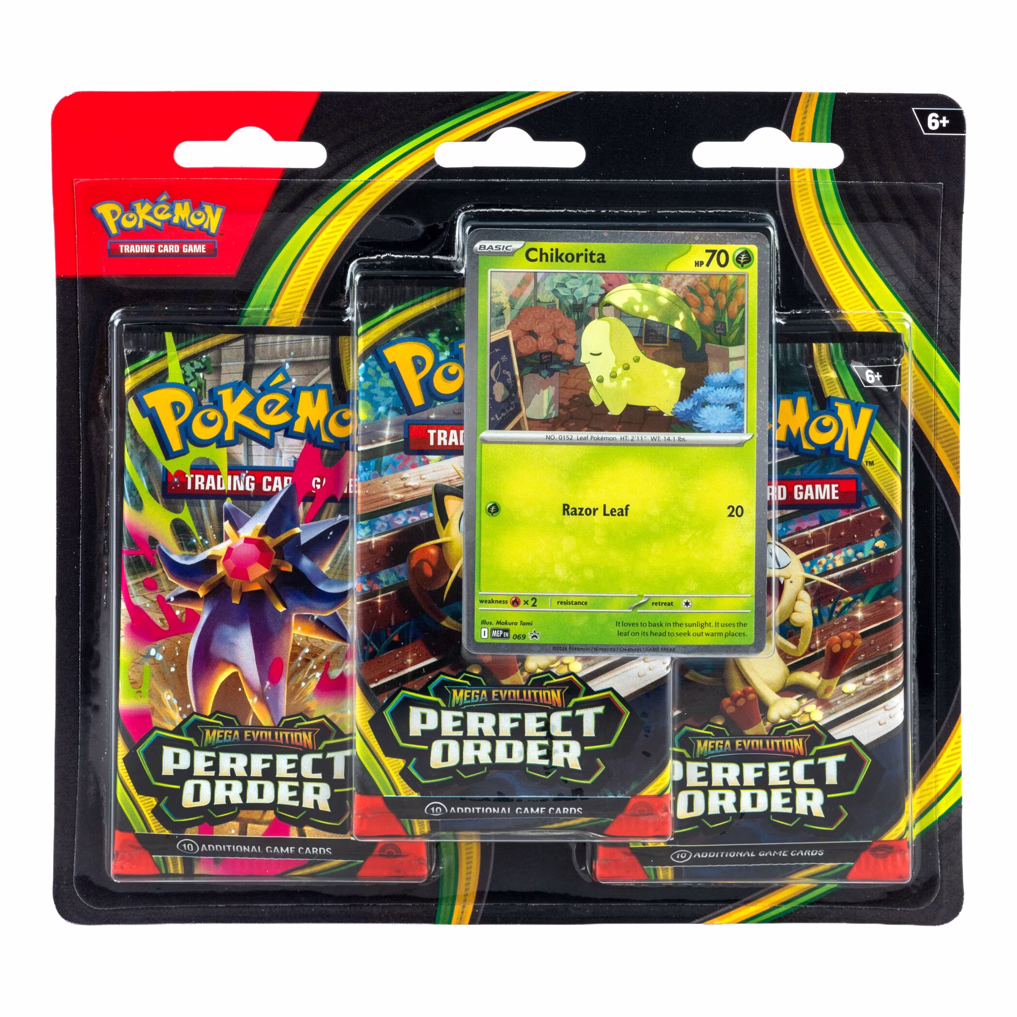 Perfect Order Three-Pack Blister — Chikorita